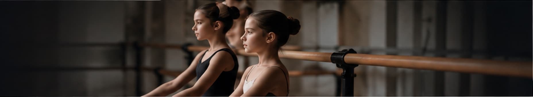 Bailarinas en clase de ballet
